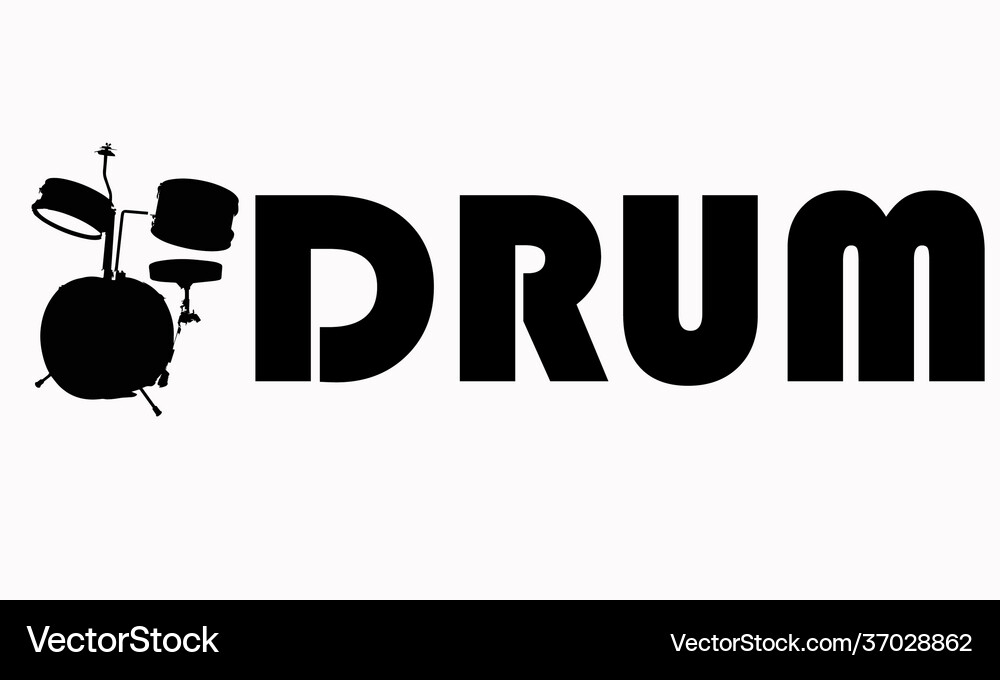 Drum kit Royalty Free Vector Image - VectorStock