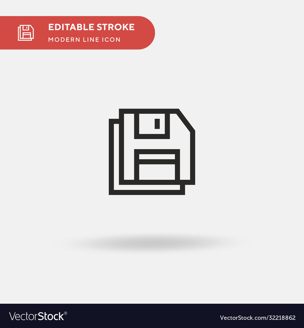 Floppy disk simple icon