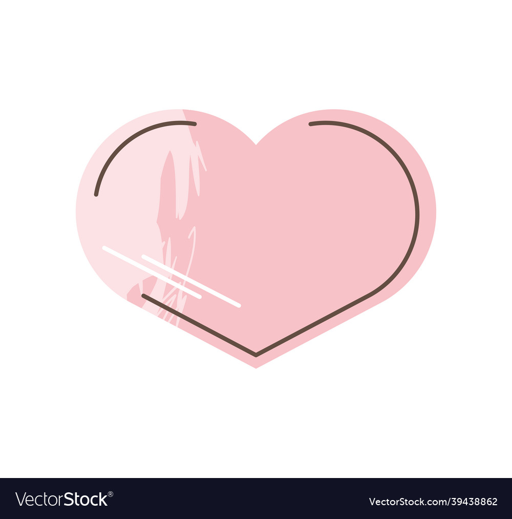 Heart love romantic Royalty Free Vector Image - VectorStock