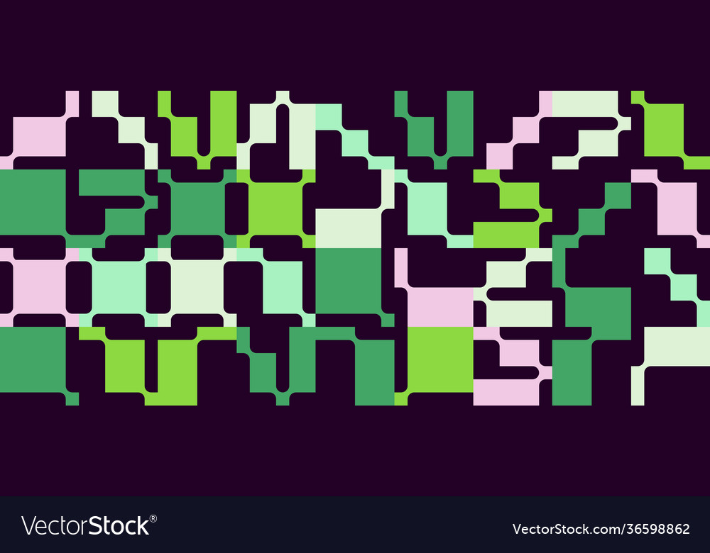 Mosaic abstract pattern design vector image Mosaic abstract pattern design