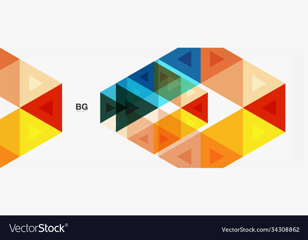 Mosaic triangle pattern abstract background vector image Mosaic triangle pattern abstract background