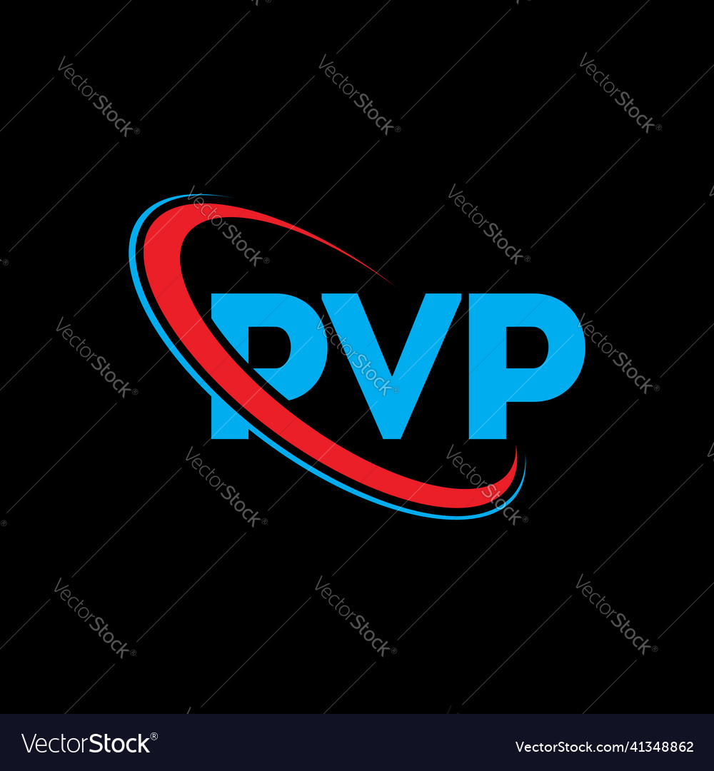 Pvp logo letter design Royalty Free Vector Image