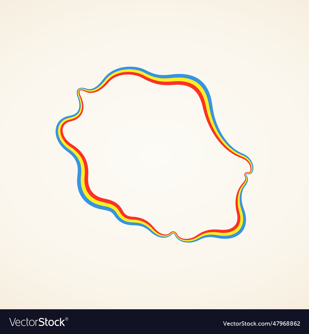 Reunion - outline map
