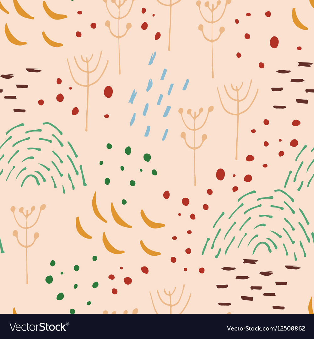 Scandinavian abstract seamless pattern