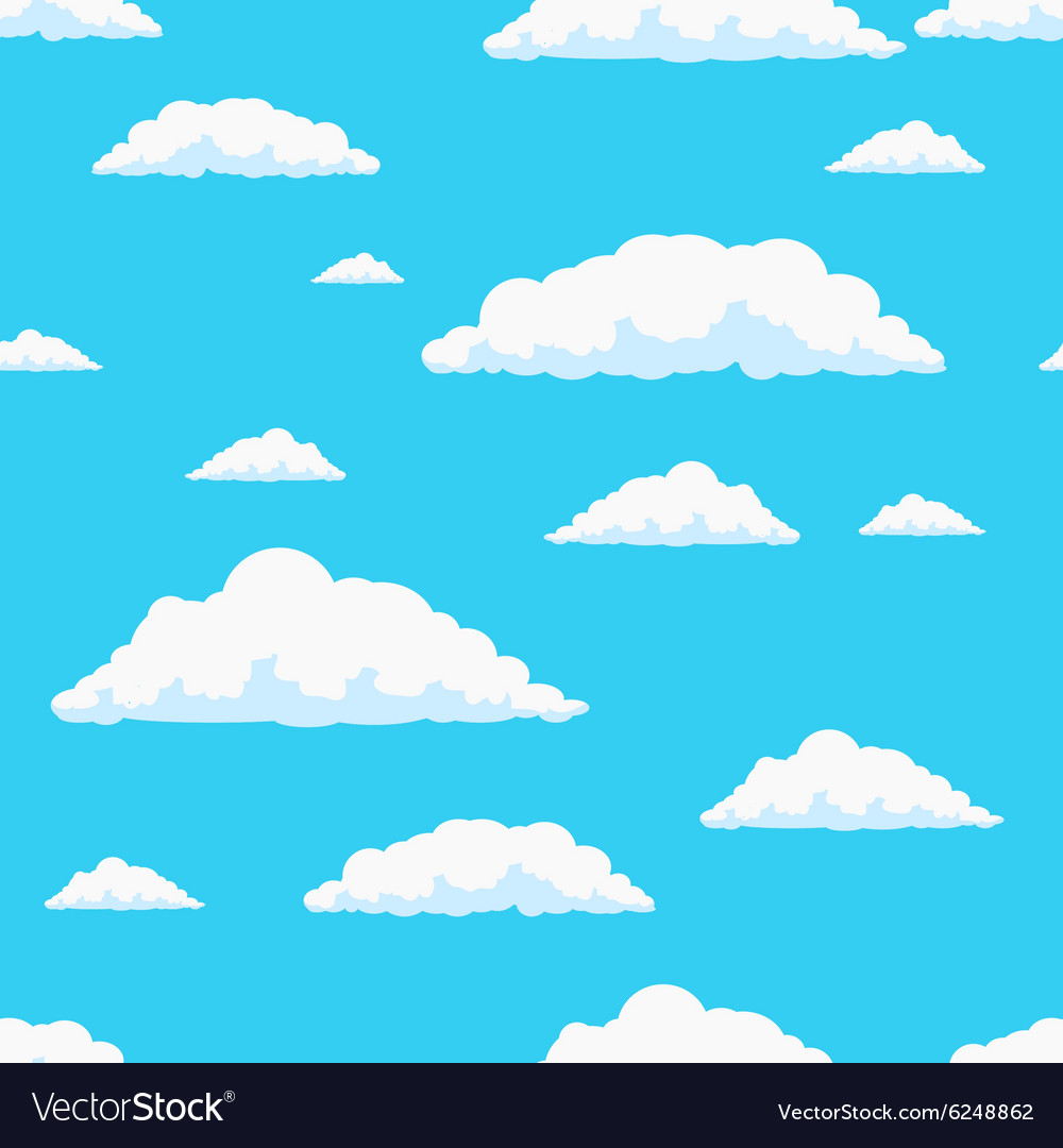 Seamless clouds pattern