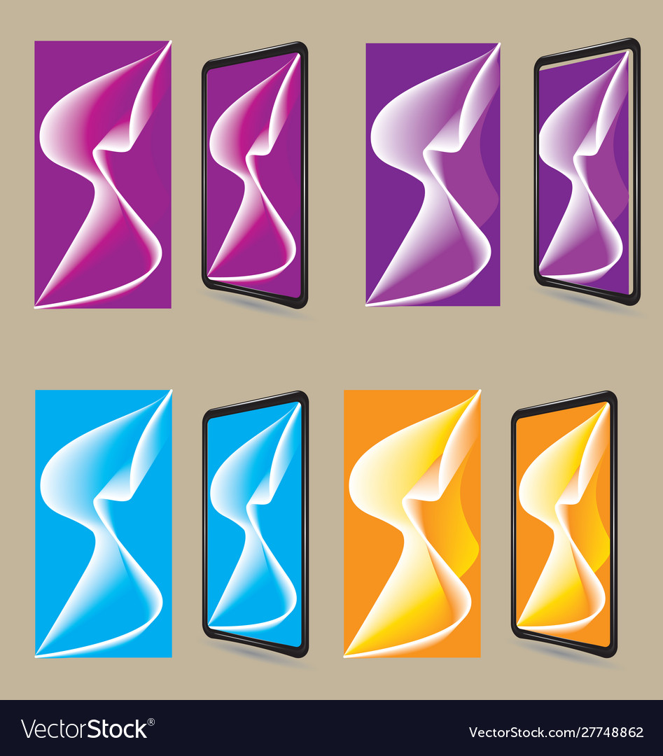 Set gradient background texture template