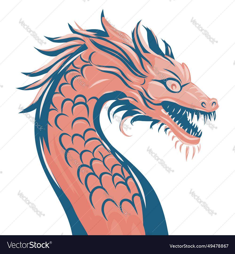 Dragon new year banner poster purple Royalty Free Vector