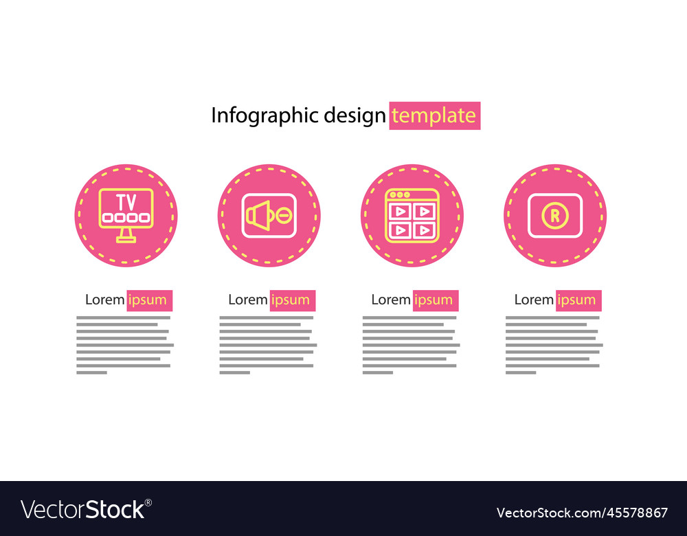 Set line music playlist record button speaker vector image Set line music playlist record button speaker