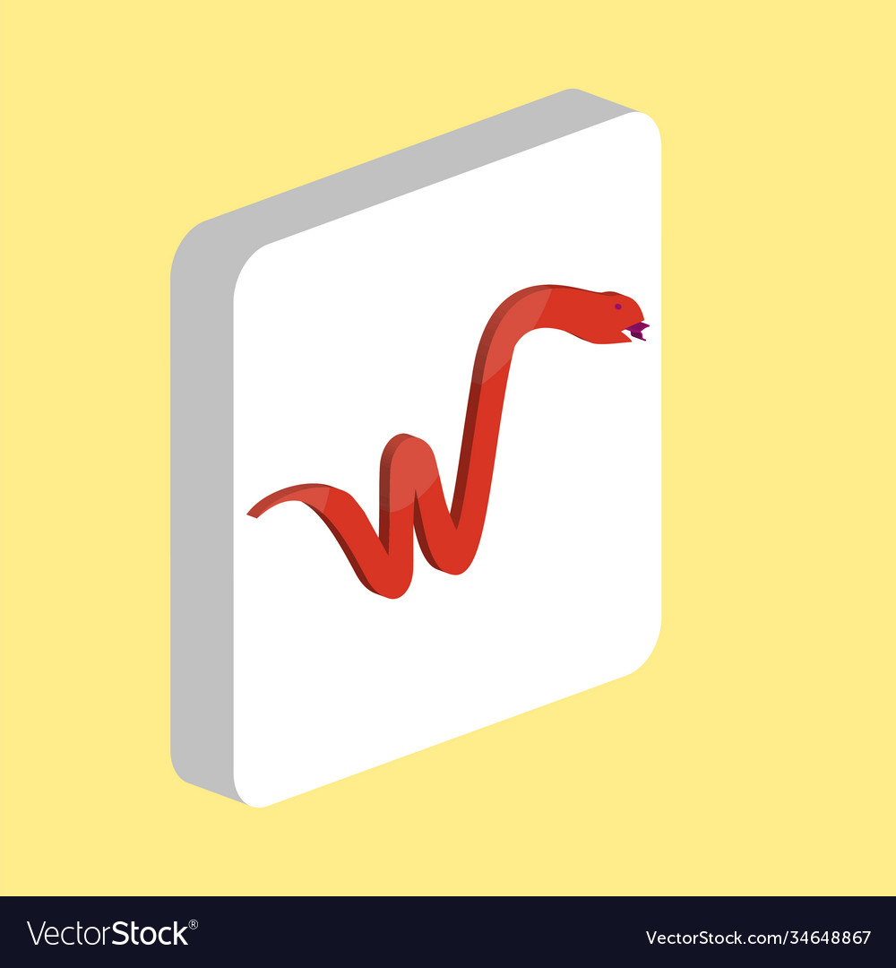 Snake simple icon symbol design template for web vector image Snake simple icon symbol design template for web