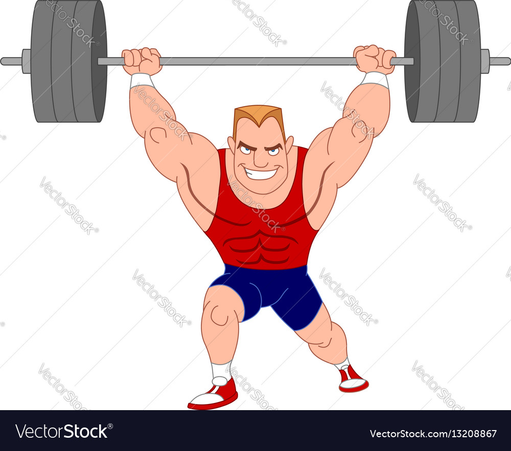 Weightlifter Royalty Free Vector Image - VectorStock