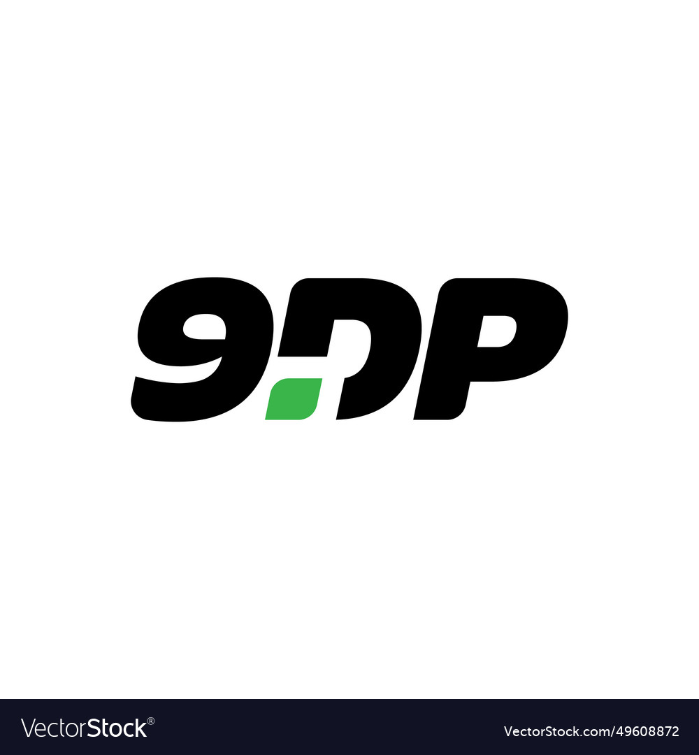 9dp brand name initial letters monogram
