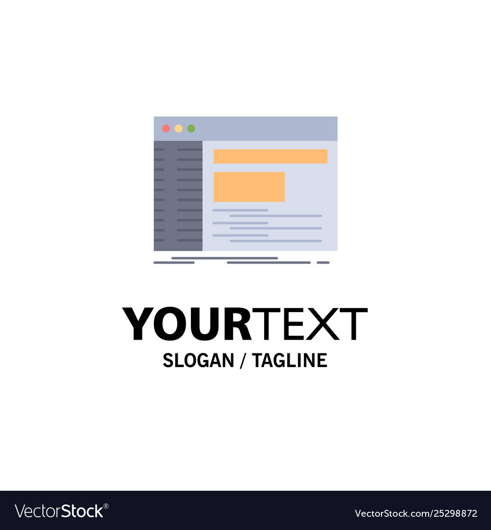 Admin console panel root software flat color icon vector image Admin console panel root software flat color icon