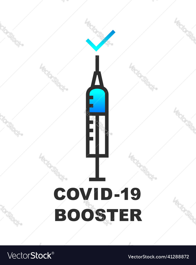 Booster vaccine shot syringe injection needle