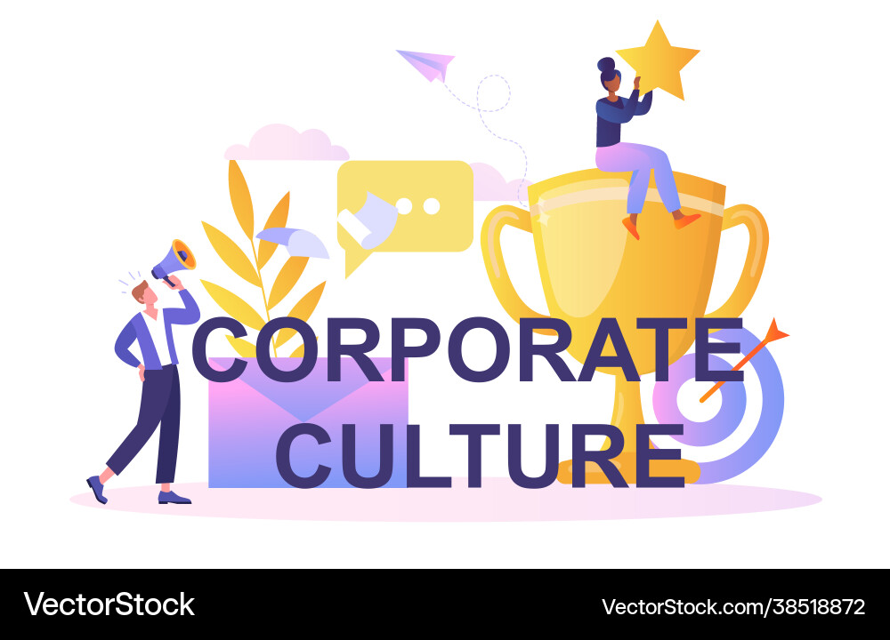 Corporate Culture Concept Royalty Free Vector Image