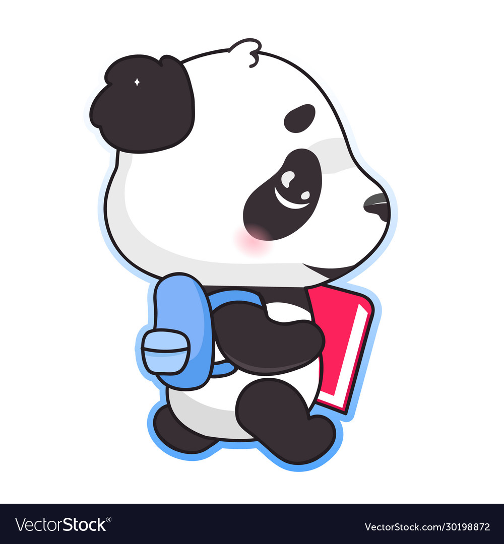 cute panda cartoon