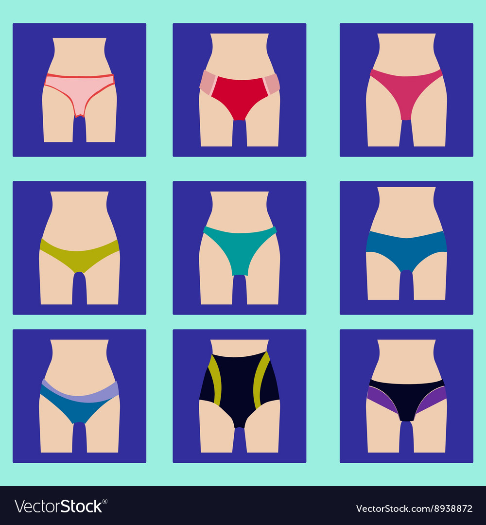 Fashion Various Types Of Women Panties Royalty Free Vector, 42% OFF