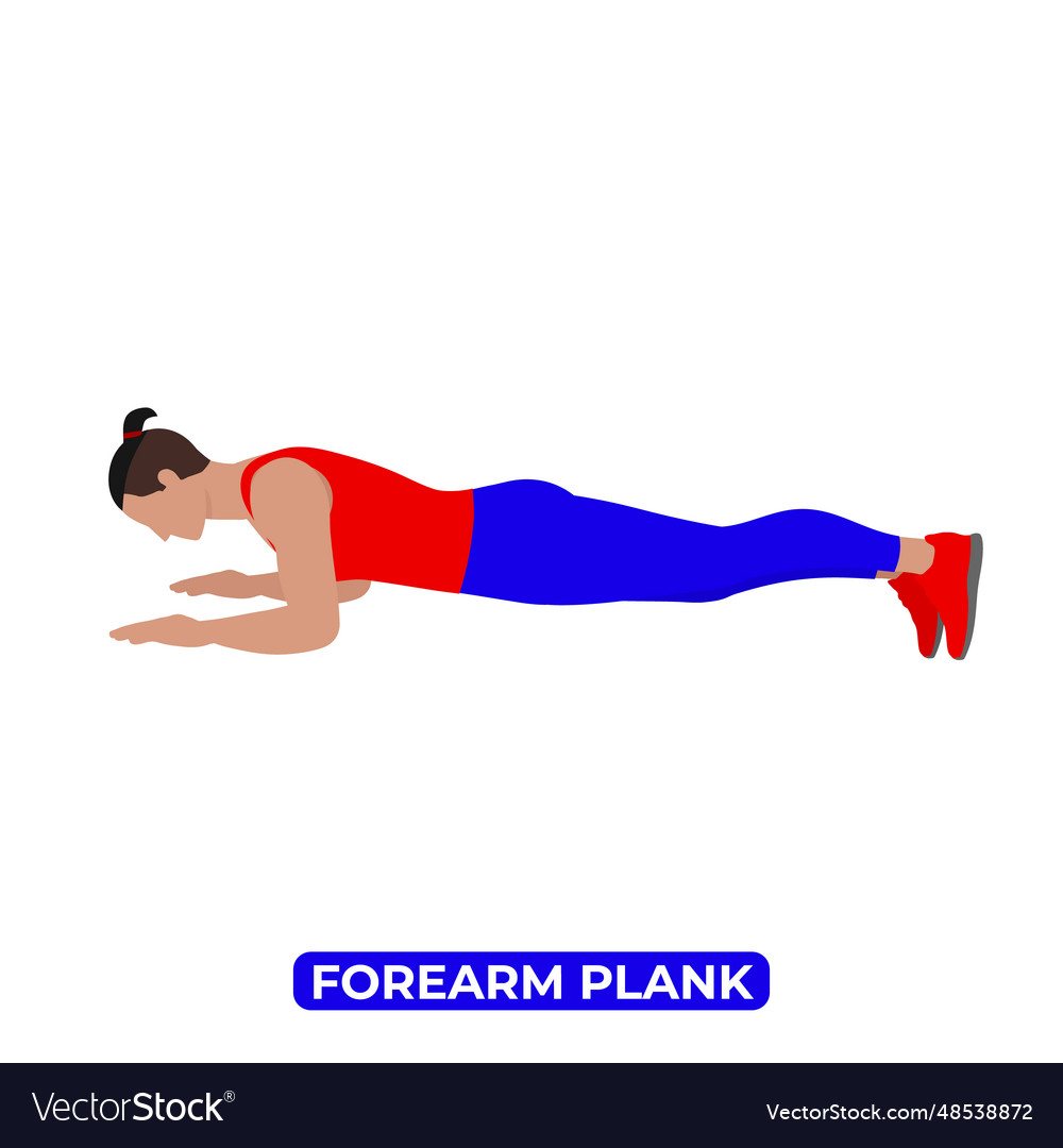 Man doing forearm plank exercise for abs and core