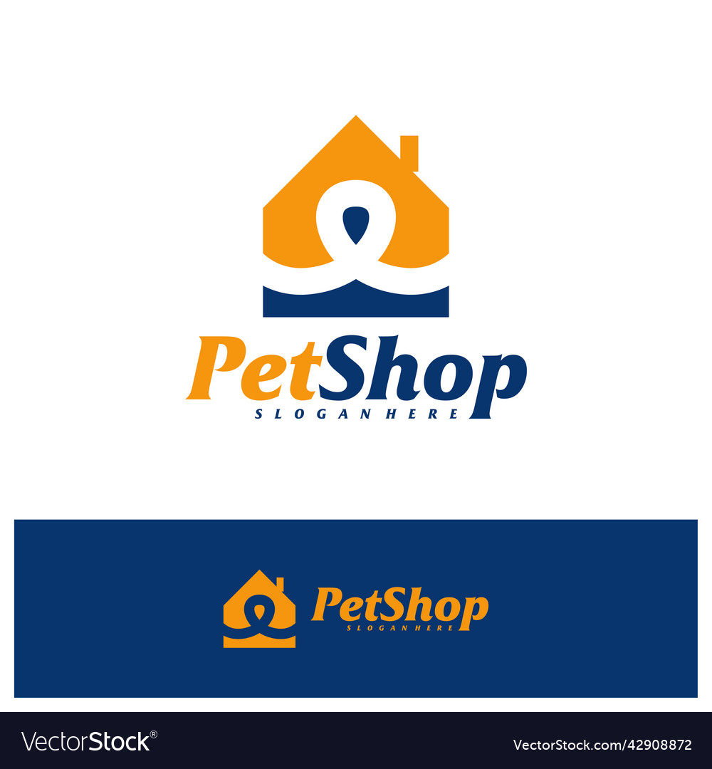 Pet home Logo Design Template Konzept