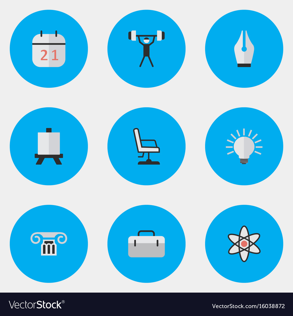 Set of simple knowledge icons