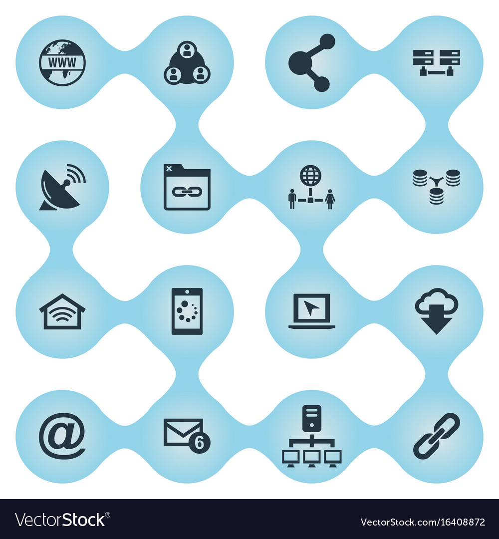 Set of simple web icons