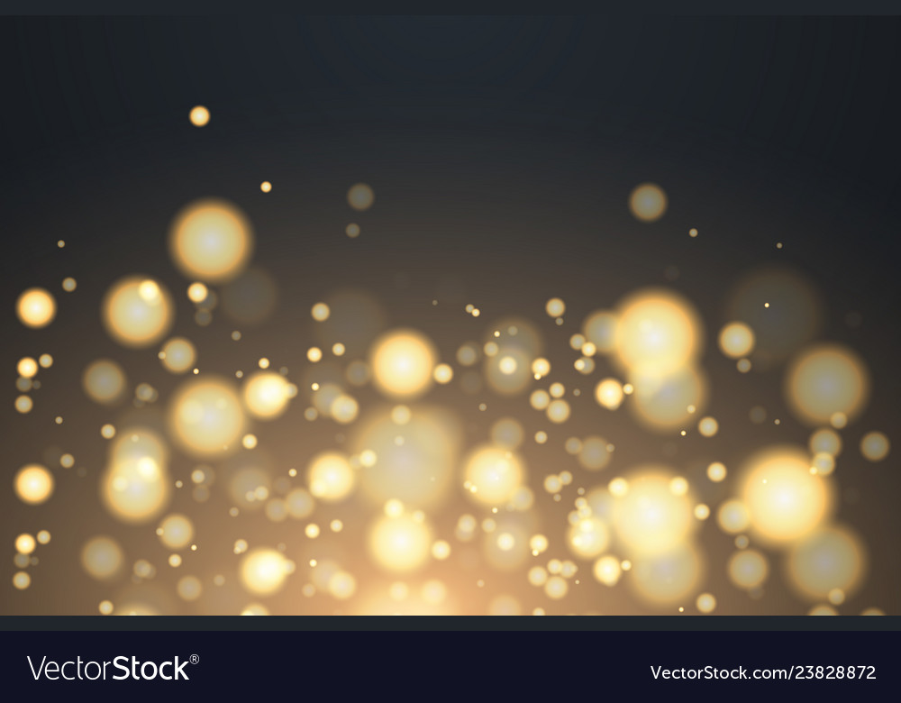 Shining bokeh isolated on transparent background vector image Shining bokeh isolated on transparent background