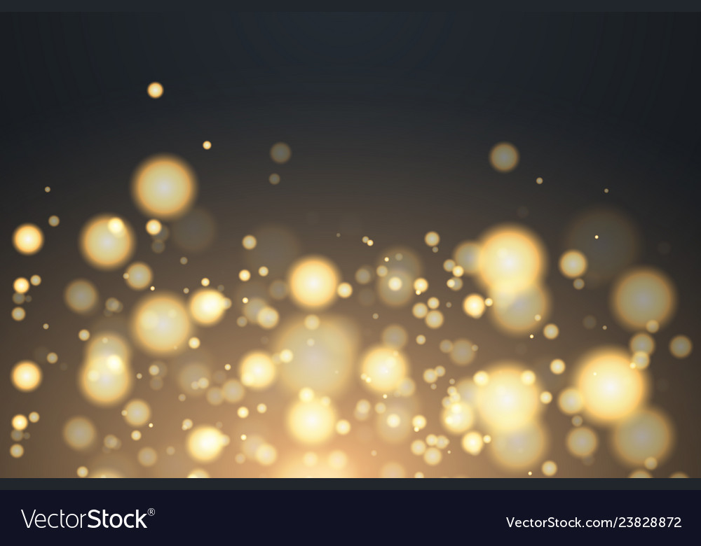 Shining bokeh isolated on transparent background