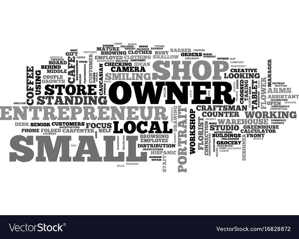 Small Business Word Cloud Concept Royalty Free Vector Image