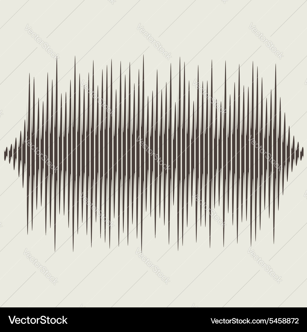 Sound waves set audio equalizer technology Vector Image