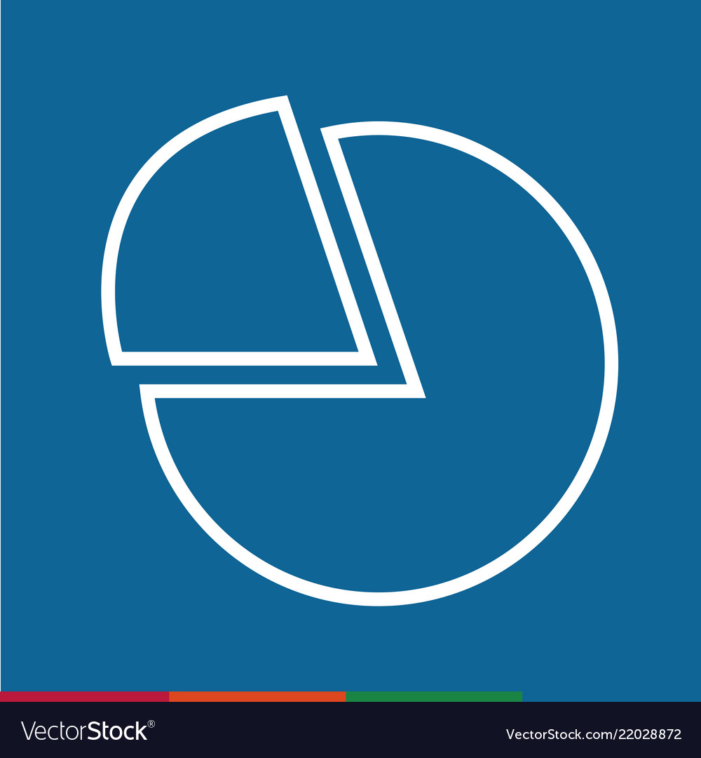 Thin line chart icon design