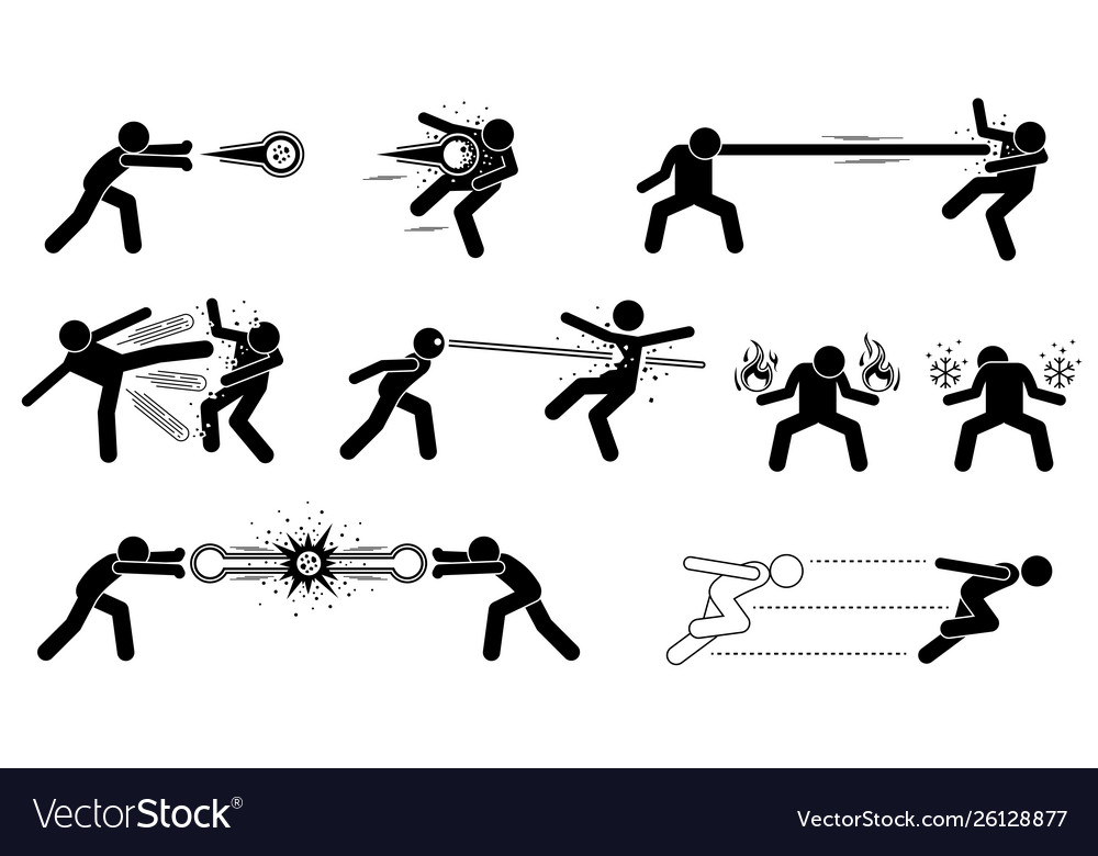 Kungfu Fighter Super Human Special Power Mutant Stick Figure