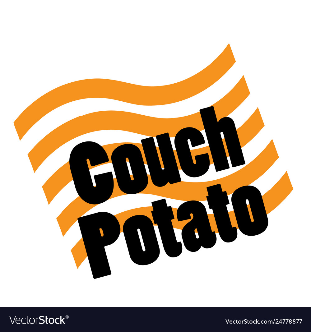 Couch Potato Stamp On White Royalty Free Vector Image