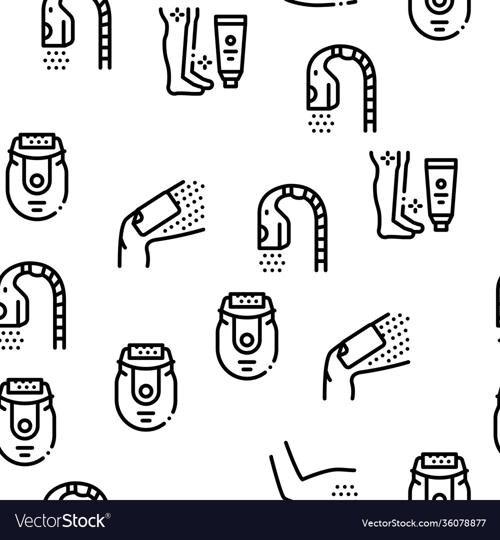 Depilation procedure seamless pattern