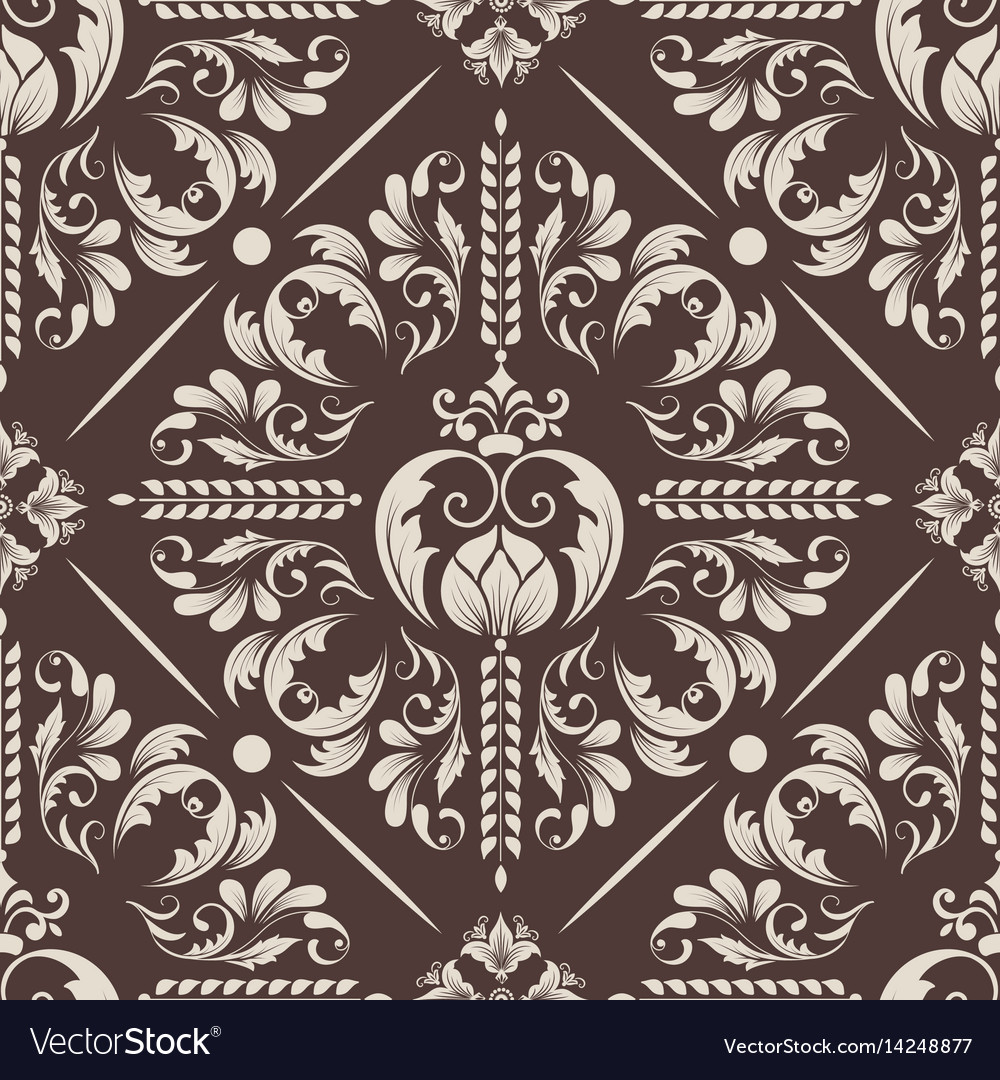 Elegant Damask Floral Pattern