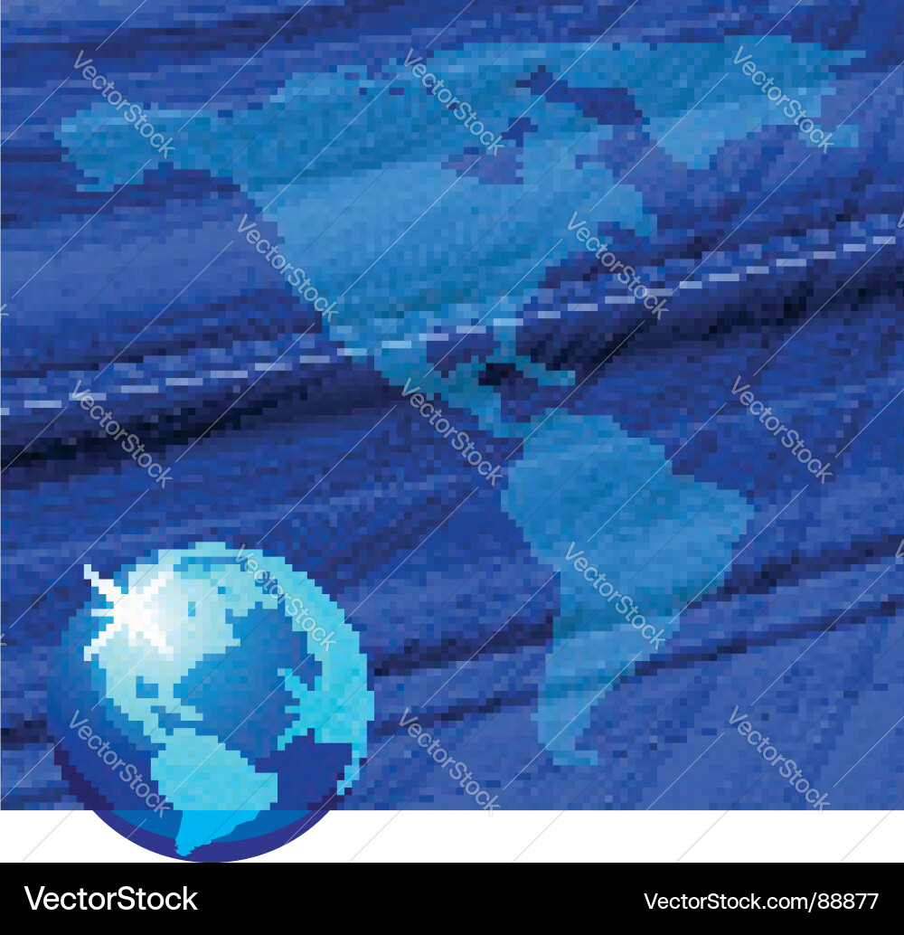 Globe background Royalty Free Vector Image - VectorStock