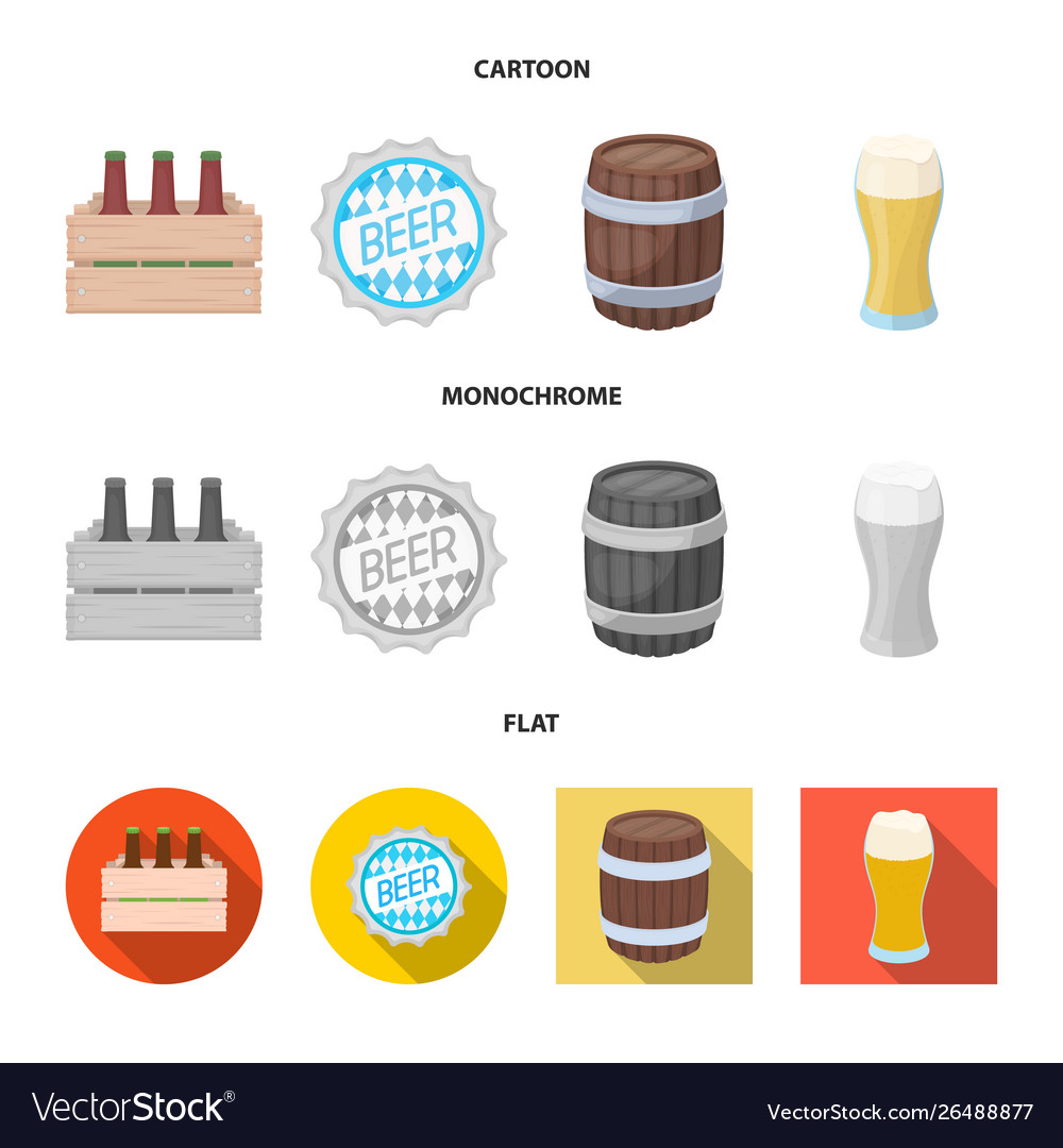 Isolated object minimal and pint sign set