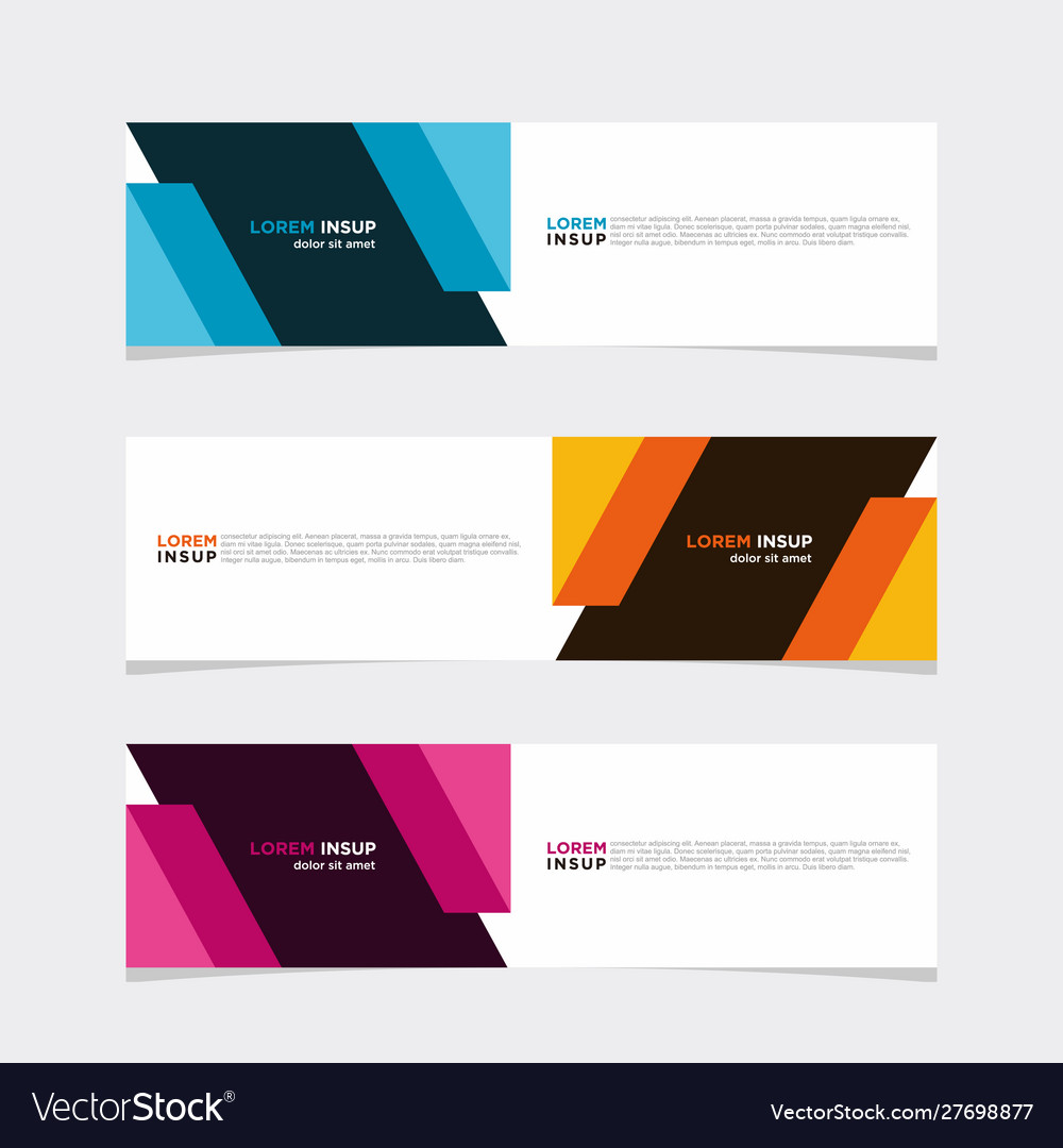 Modern banner web background abstract design