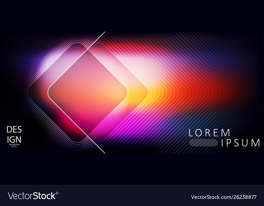 Multicolor abstract background with square frame