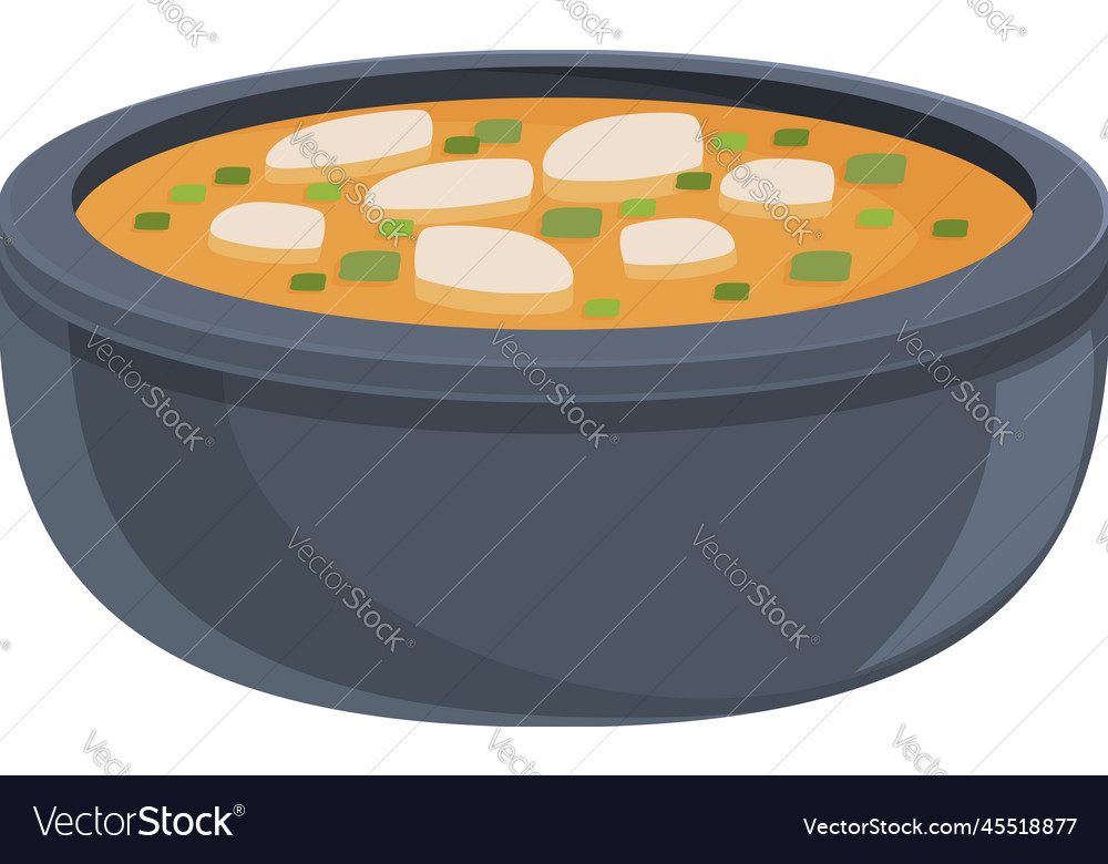 Street thai soup icon cartoon dish food Royalty Free Vector