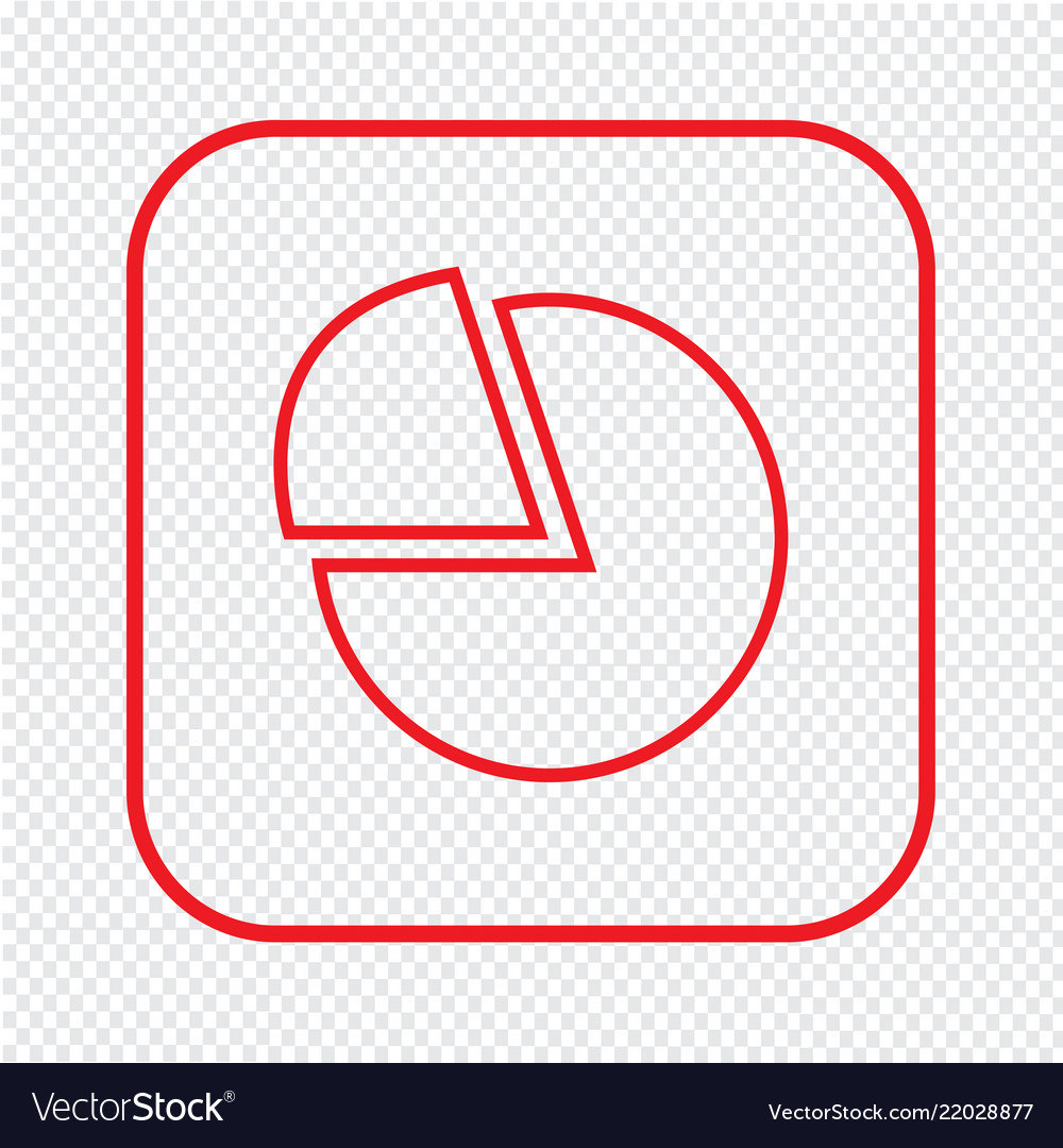 Thin line chart icon design
