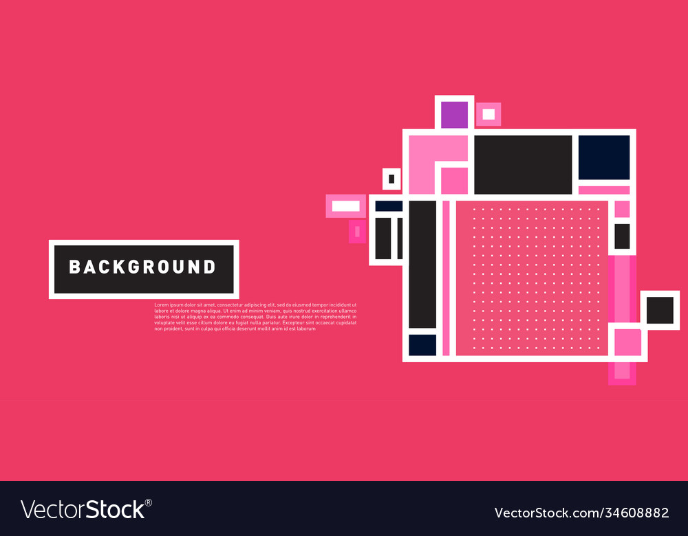 Abstract colorful rectangle background for banner vector image Abstract colorful rectangle background for banner