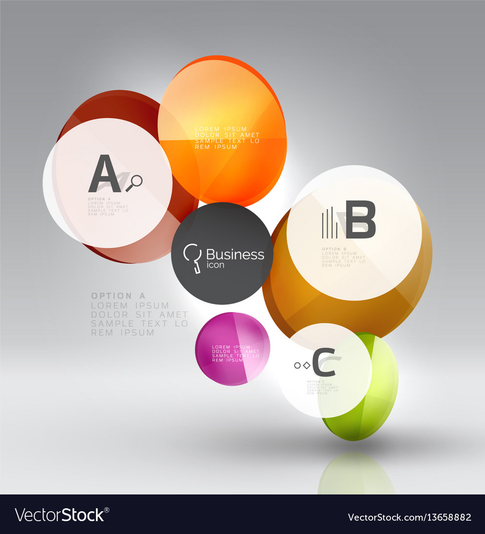 Circle modern business infographics design