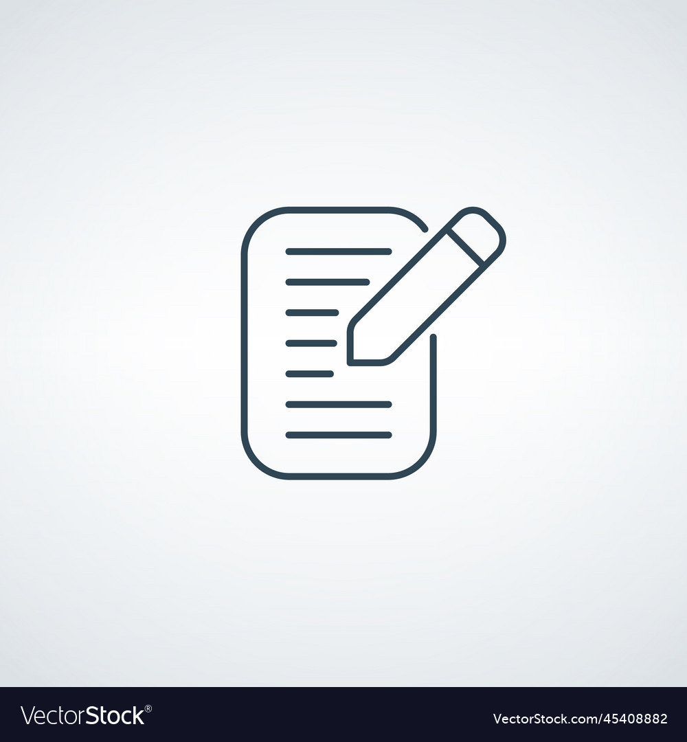 Edit file icon sign up write on paper