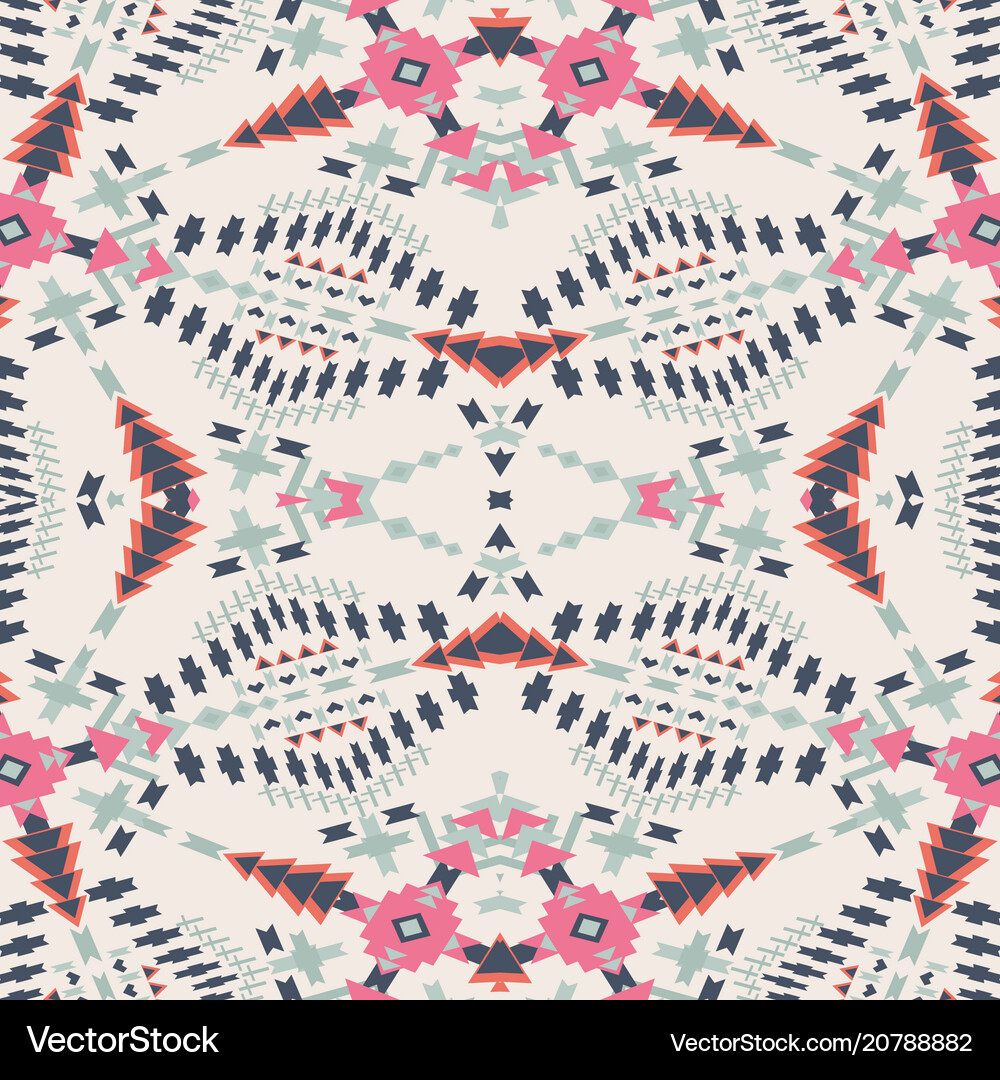 Ethnic seamless pattern aztec geometric Royalty Free Vector