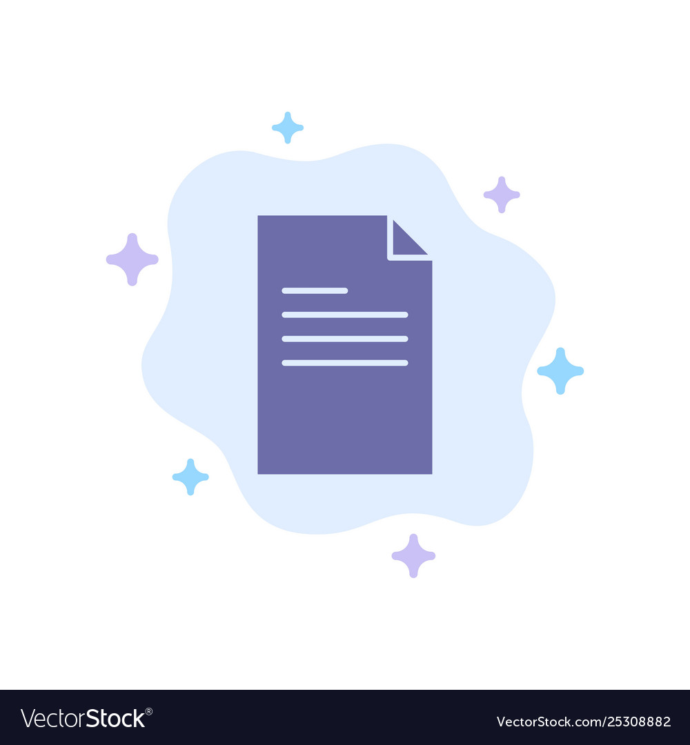 File text data report blue icon on abstract cloud