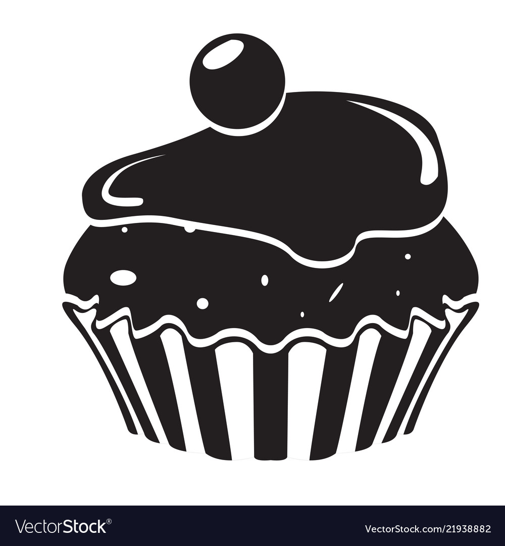 Isoliertes Cupcake-Symbol