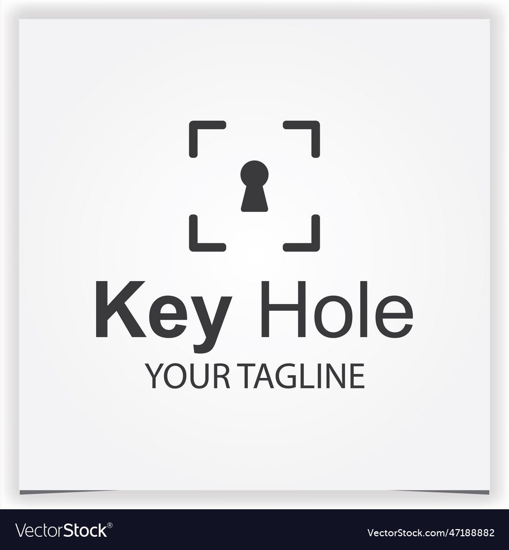 Key hole logo premium elegant template eps 10