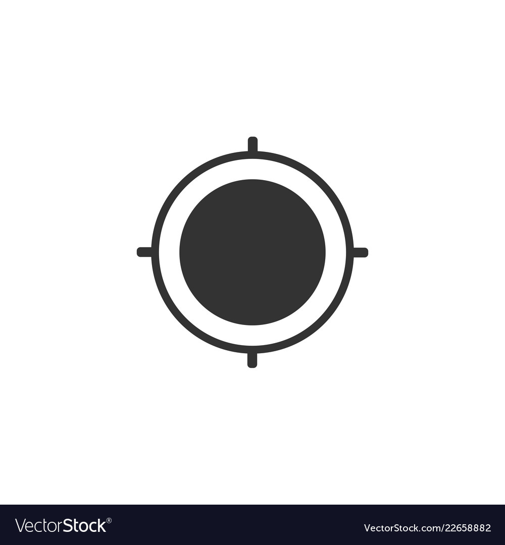 Map pointer icon gps outline sign flat design