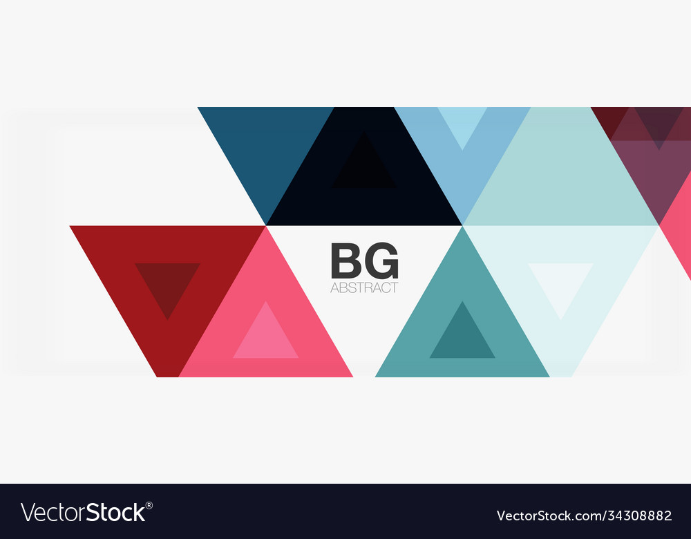 Mosaic triangle pattern abstract background vector image Mosaic triangle pattern abstract background