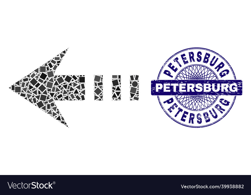 Gummi petersburg Stempeldichtung und geometrische senden vector image Gummi petersburg Stempeldichtung und geometrische senden