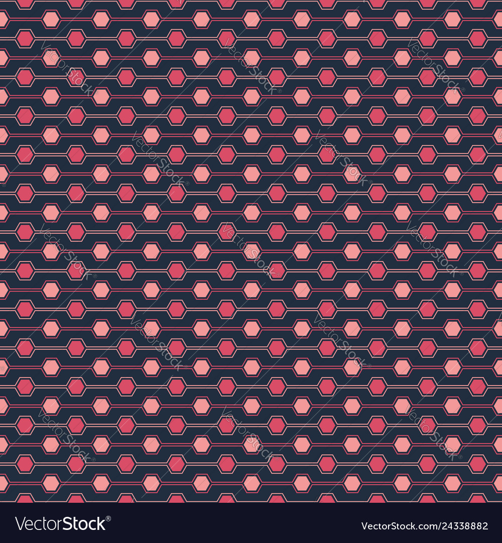 Seamless pattern of hexagone geometry vector image Seamless pattern of hexagone geometry